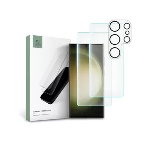   Tech-Protect Supreme - Samsung SM-S918 Galaxy S23 Ultra üvegfólia+hátsó kameravédő - átlátszó
