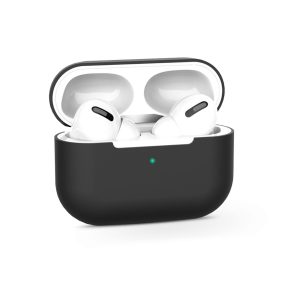   Haffner szilikon védőtok - Apple AirPods Pro 1/2 fülhallgatóhoz - fekete - ECO