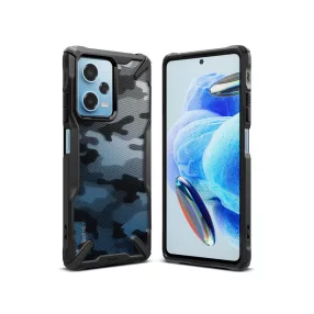   Ringke Fusion X ütésálló tok - Xiaomi Redmi Note 12 Pro 5G/Poco X5 Pro 5G - terepszínű fekete