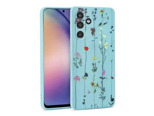 Tech-Protect Mood szilikon tok - Samsung SM-A546 Galaxy A54 5G - garden blue