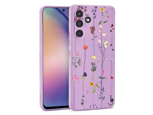 Tech-Protect Mood szilikon tok - Samsung SM-A546 Galaxy A54 5G - garden violet