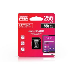   256 GB microSDXC™ UHS-I U1 Class 10 memóriakártya 100/10 + SD adapter