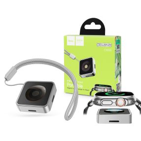   HOCO CW55 mágneses vezeték nélküli töltő Apple Watch órához - ezüst