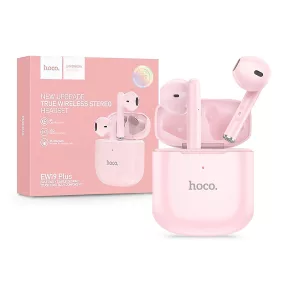 HOCO EW19 Plus Bluetooth sztereó headset - pink
