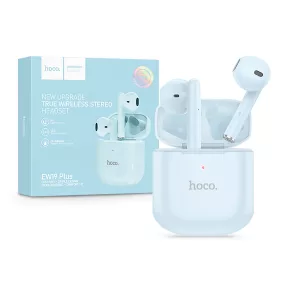 HOCO EW19 Plus Bluetooth sztereó headset - kék