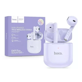 HOCO EW19 Plus Bluetooth sztereó headset - lila