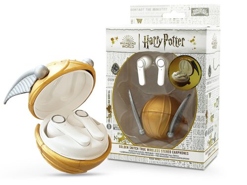 Harry Potter TWS Bluetooth sztereó headset v5.0 + töltőtok - Harry Potter GoldenSnitchTrue Wireless Earphones with Charging Case - fehér