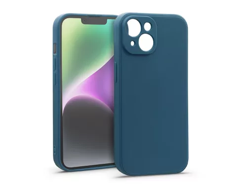 Haffner Matt szilikon tok - Apple iPhone 14 - kék