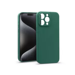 Haffner Matt szilikon tok - Apple iPhone 15 Pro - zöld
