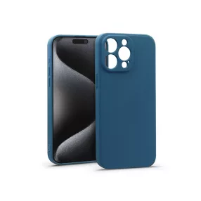 Haffner Matt szilikon tok - Apple iPhone 15 Pro Max - kék