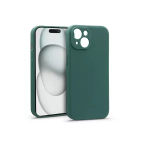 Haffner Matt szilikon tok - Apple iPhone 15 - zöld