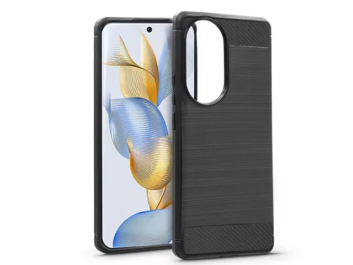 Haffner Carbon szilikon tok - Honor 90 5G - fekete