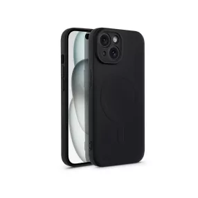   Haffner Silicone Mag Cover szilikon tok - Apple iPhone 15 Plus - fekete