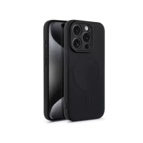   Haffner Silicone Mag Cover szilikon tok - Apple iPhone 15 Pro - fekete
