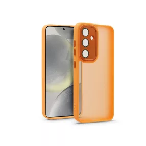   Haffner Variete tok kameravédő lencsevédő üveggel - Samsung SM-S921 Galaxy S24 - narancs