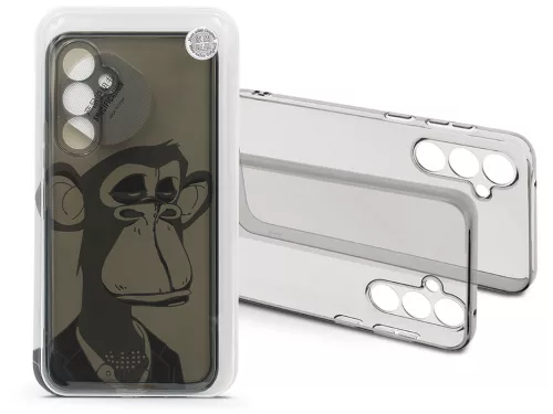 Haffner Gray Monkey szilikon tok - Samsung SM-S711 Galaxy S23 FE - átlátszó