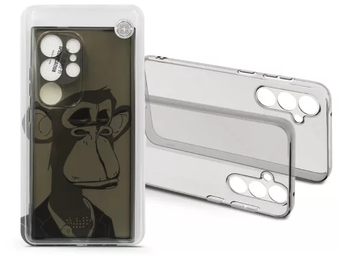 Haffner Gray Monkey szilikon tok - Samsung SM-S928 Galaxy S24 Ultra - átlátszó