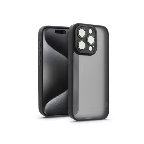   Haffner Variete tok kameravédő lencsevédő üveggel - Apple iPhone 15 Pro - fekete