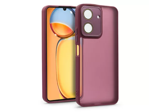 Haffner Variete tok kameravédő lencsevédő üveggel - Xiaomi 13C - bíbor