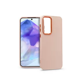   Haffner Frame szilikon tok - Samsung SM-A556 Galaxy A55 5G - pink