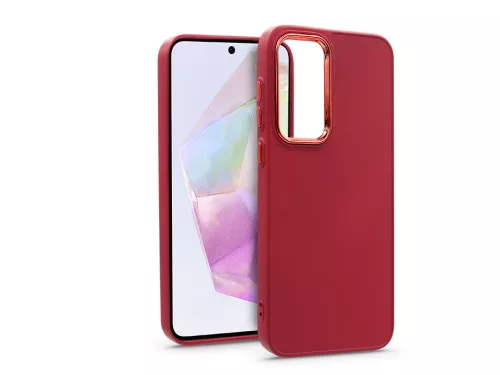 Haffner Frame szilikon tok - Samsung SM-A356 Galaxy A35 5G - magenta