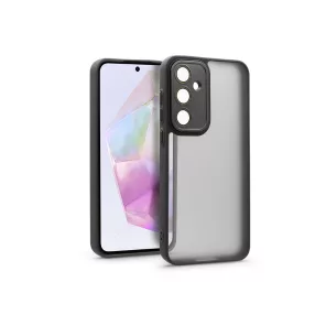   Haffner Variete tok kameravédő lencsevédő üveggel - Samsung SM-A356 Galaxy A35 5G - fekete