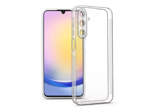 Haffner Grid Clear Case kameravédős szilikon tok - Samsung SM-A256 Galaxy A25 5G - átlátszó