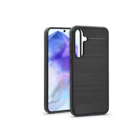   Haffner Carbon szilikon tok - Samsung SM-A556 Galaxy A55 - fekete