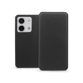   Haffner Dual Pocket Flip oldalra nyíló tok - Xiaomi Redmi Note 13 5G - fekete