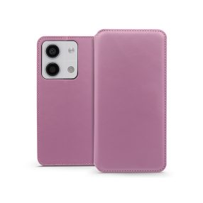   Haffner Dual Pocket Flip oldalra nyíló tok - Xiaomi Redmi Note 13 5G - pink
