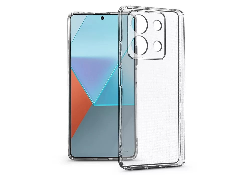Xiaomi Redmi Note 13 Pro 5G/Poco X6 5G szilikon hátlap kameravédővel - Premium Clear Case Box - átlátszó