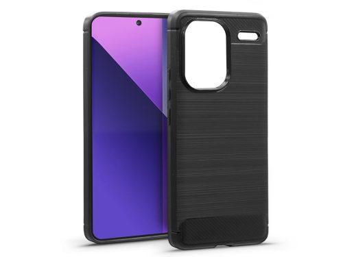 Haffner Carbon szilikon tok - Xiaomi Redmi Note 13 Pro Plus 5G - fekete