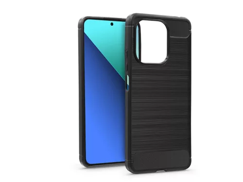 Haffner Carbon szilikon tok - Xiaomi Redmi Note 13 - fekete