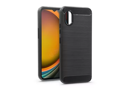 Haffner Carbon szilikon tok - Samsung SM-G556B Galaxy Xcover 7 - fekete