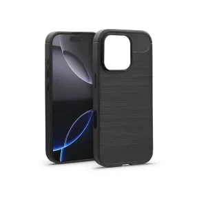 Haffner Carbon szilikon tok - Apple iPhone 16 Pro - fekete