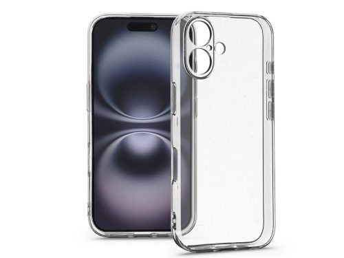 Haffner Clear Case szilikon tok - Apple iPhone 16 - átlátszó