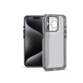   Haffner Matrix Clear kameravédős szilikon tok - Apple iPhone 15 Pro - átlátszó