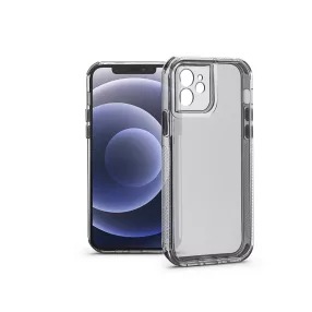   Haffner Matrix Clear kameravédős szilikon tok - Apple iPhone 12 - átlátszó