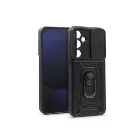   Haffner Slide Armor kameravédős ütésálló tok gyűrűvel - Samsung SM-S721 Galaxy S24 FE - fekete