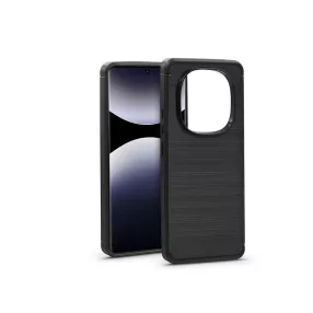   Haffner Carbon szilikon tok - Xiaomi Redmi Note 14 Pro 5G/Note 14 Pro+ 5G - fekete