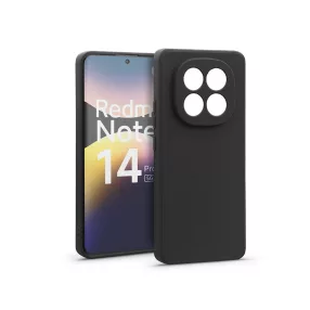   Haffner Matt szilikon tok - Xiaomi Redmi Note 14 Pro Plus 5G - fekete