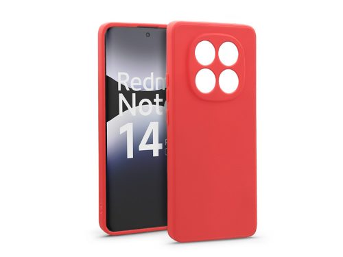 Haffner Soft szilikon tok - Xiaomi Redmi Note 14 Pro 5G - piros
