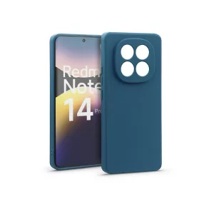  Haffner Matt szilikon tok - Xiaomi Redmi Note 14 Pro 5G - kék