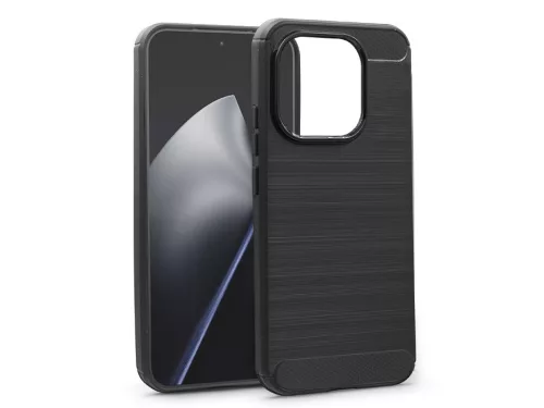 Haffner Carbon szilikon tok - Xiaomi 15T - fekete