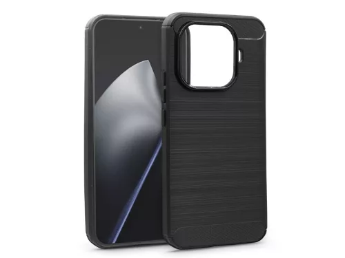 Haffner Carbon szilikon tok - Xiaomi 15T Pro - fekete
