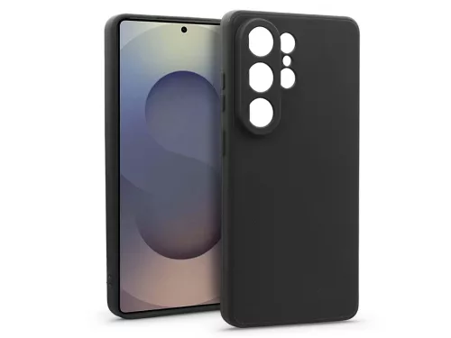 Haffner Matt szilikon tok - Samsung SM-S948 Galaxy S26 Ultra - fekete