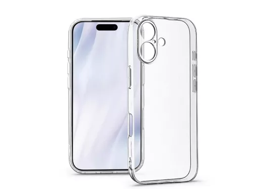 Haffner Clear Case kameravédős szilikon tok - Apple iPhone 17 - átlátszó