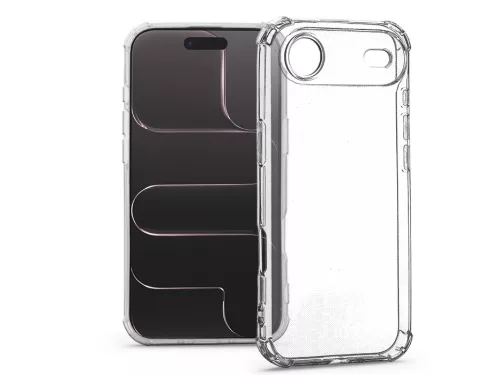 Haffner Anti Shock kamervédős szilikon tok - Apple iPhone Air - átlátszó