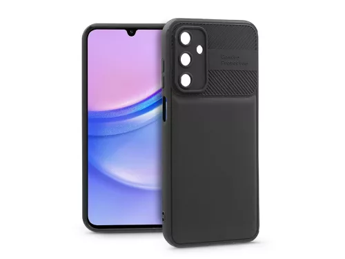 Haffner Honeycomb szilikon tok - Samsung A155 Galaxy A15 4G/5G - fekete