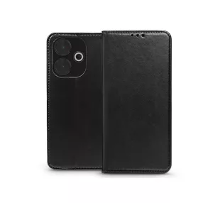   Haffner Smart Magnetic Book Flip oldalra nyíló tok - Xiaomi Redmi 13 4G/5G - fekete